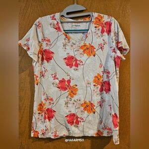 Croft & Barrow Flower Top